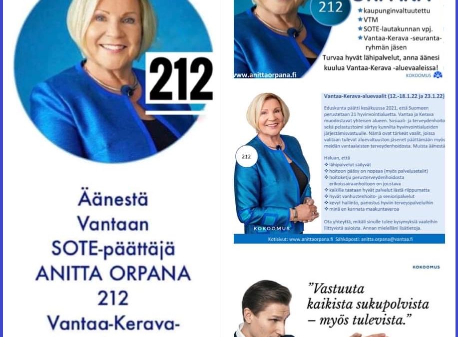 Vantaa-Kerava aluevaalit 23.1.2022